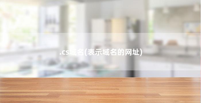 .cs域名(表示域名的网址)