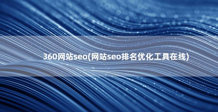 360网站seo(网站seo排名优化工具在线)