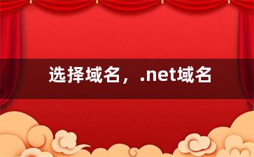 选择域名，.net域名