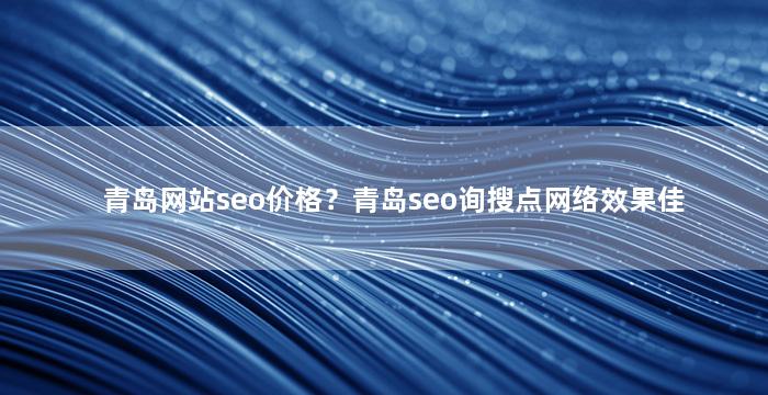 青岛网站seo价格？青岛seo询搜点网络效果佳