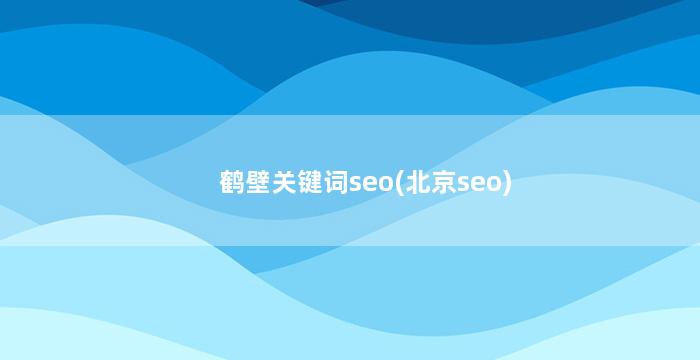 鹤壁关键词seo(北京seo)