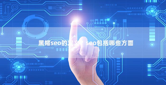 黑帽seo的定义？seo包括哪些方面